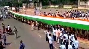 विशाखापटनम में छात्रों ने डॉ. अब्दुल कलाम की मनाई जयंती, निकाली 25000 वर्ग फुट की तिरंगा रैली 