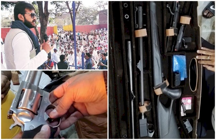 बाहुबली विधायक मुख्तार अंसारी के बेटे अब्बास अंसारी के घर से हथियारों का जखीरा बरामद, हथियारों में 6 देसी-विदेशी असलहे और 4431 गोलियां