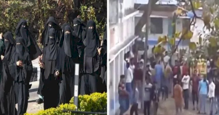 पश्चिम बंगाल में बुर्का पहनने से मना करने पर मुस्लिम भीड़ ने स्कूल पर किया हमला: ममता शासन में हेडमास्टर निलंबित, विभागीय जाँच शुरू