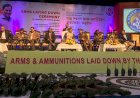असम में 8 प्रतिबंधित संगठनों के 644 उग्रवादियों ने किया आत्मसमर्पण,मुख्यमंत्री सर्बानंद सोनोवाल की मौजूदगी में पुलिस के सामने डाले 177 हथियार 