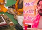 51 कुंडीय महायज्ञ के दौरान संतों की उपस्थिति में स्वेच्छा से आमिर  बना अभय त्यागी, बोला- सनातनी हिन्दू थे मेरे पूर्वज