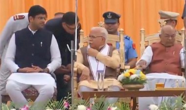 हरियाणा में मनोहर लाल खट्टर मंत्रिमंडल का पहला विस्तार, 6 कैबिनेट और 4 राज्यमंत्रियों ने ली शपथ,कमलेश ढांडा बनीं एक मात्र महिला मंत्री