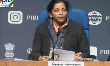 केंद्रीय वित्त मंत्री निर्मला सीतारमण ने अर्थव्यवस्था की मजबूती के लिए पेश किया नए साल का प्लान,नेशनल इन्फ्रास्ट्रक्चर प्रोजेक्ट का भी किया ऐलान