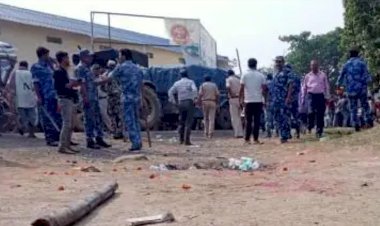 भागलपुर में पुलिस और प्रत्याशी समर्थकों के बीच मारपीट के बाद लाठीचार्ज