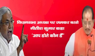 विधानसभा अध्यक्ष पर जमकर बरसे नीतीश कुमार, कहा 'आप होते कौन हैं...'